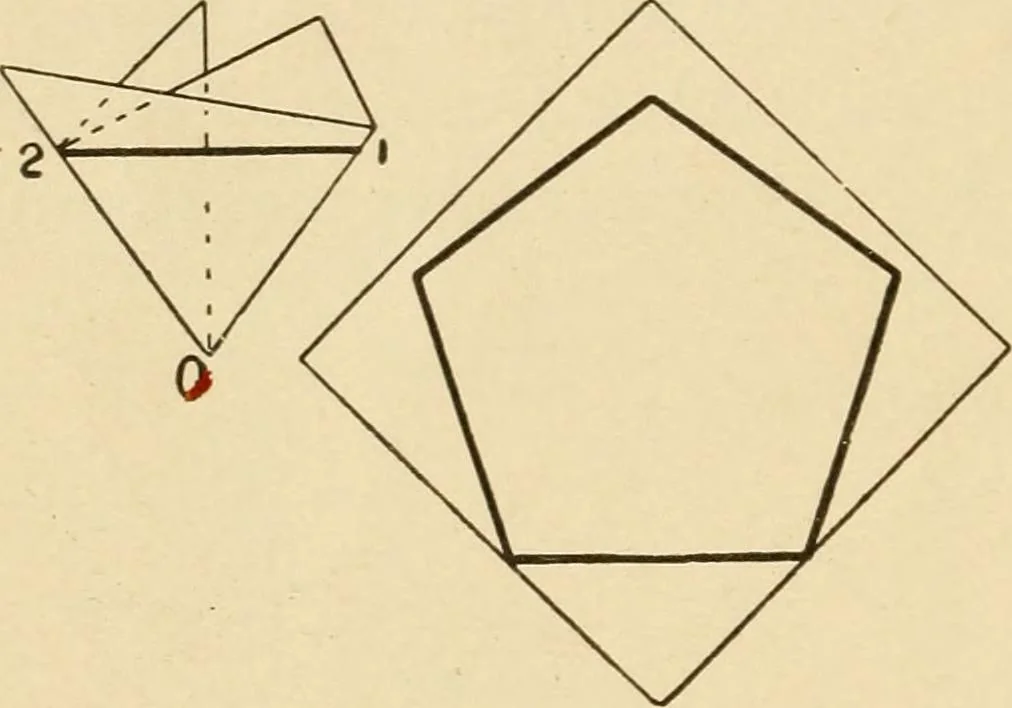 An illustration from Paper folding and cutting; a series of foldings and cuttings especially adapted to kindergartens and public schools, 1892, leaf 41