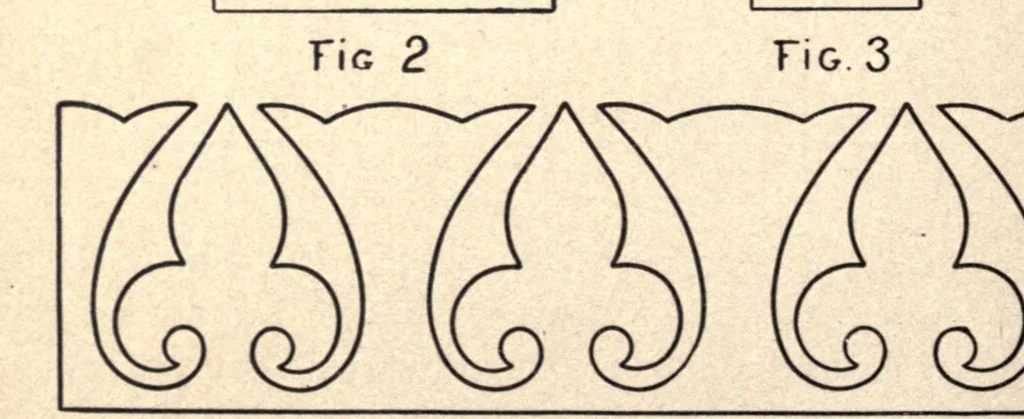 An illustration from Paper folding and cutting; a series of foldings and cuttings especially adapted to kindergartens and public schools, 1892, leaf 48