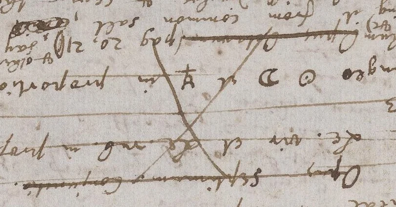 An illustration from Papers, 1700, leaf 11