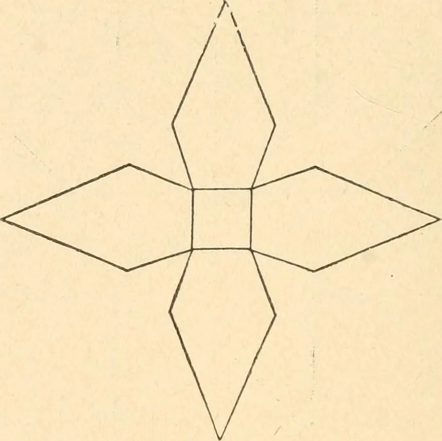 An illustration from Paper and scissors in the schoolroom, 1893, leaf 39