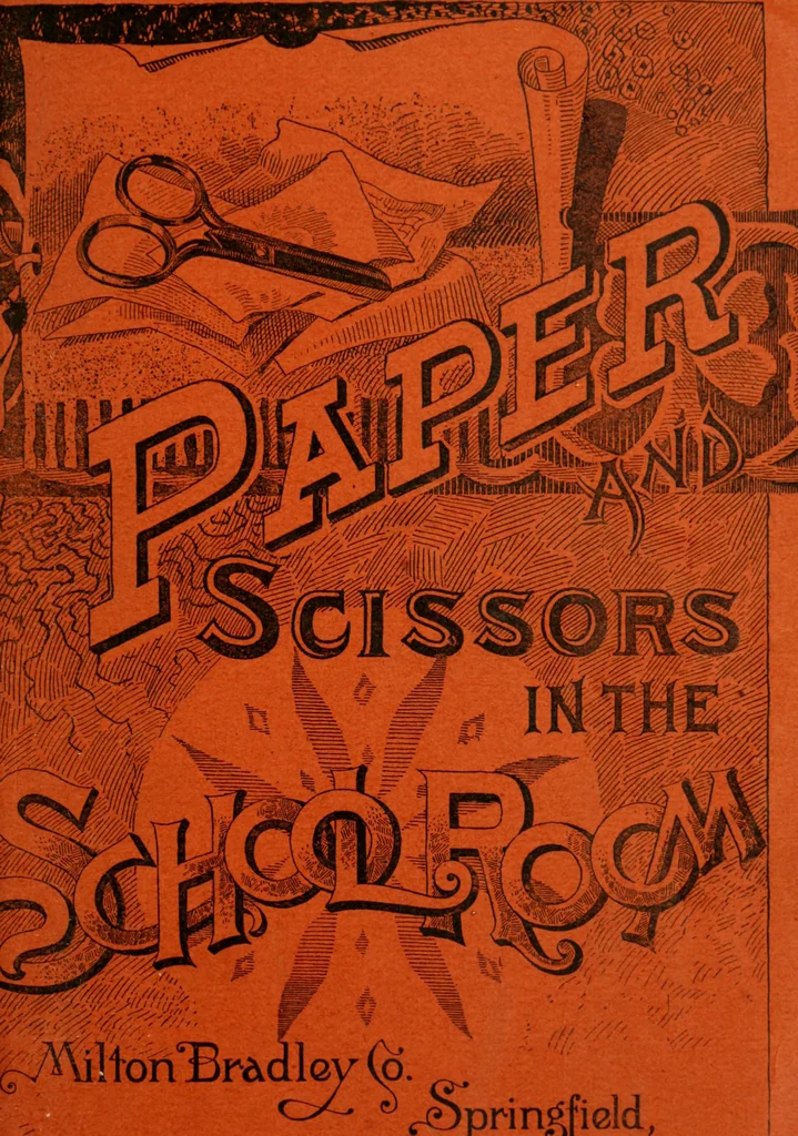 An illustration from Paper and scissors in the schoolroom, 1893, leaf 4