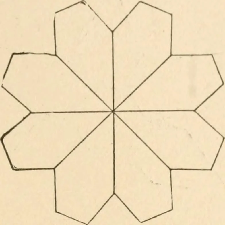 An illustration from Paper and scissors in the schoolroom, 1893, leaf 40