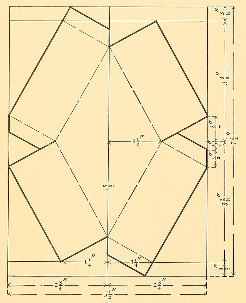 An illustration from Paper sloyd; a handbook for primary grades, 1905, leaf 74