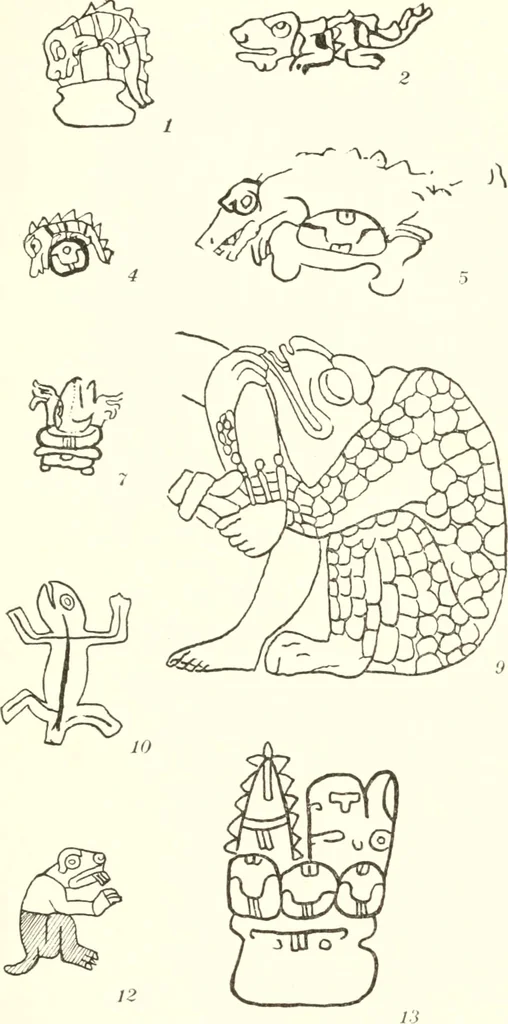 An illustration from Papers of the Peabody Museum of American Archaeology and Ethnology, Harvard University, 1904, leaf 416