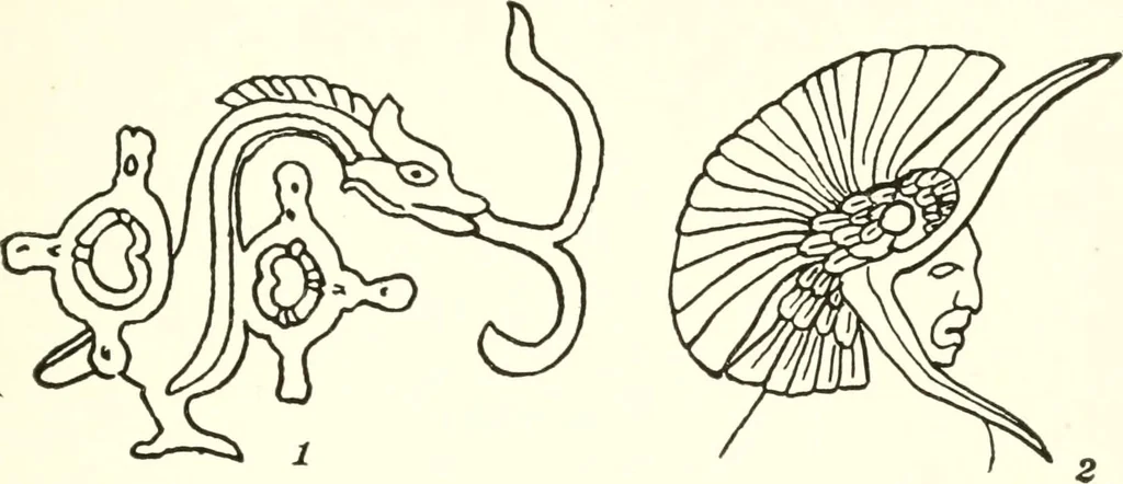 An illustration from Papers of the Peabody Museum of American Archaeology and Ethnology, Harvard University, 1904, leaf 422