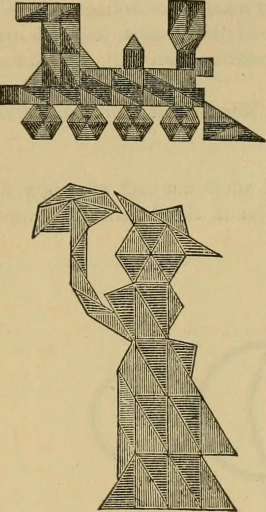 An illustration from Papers on Froebel's kindergarten, with suggestions on principles and methods of child culture in different countries, 1881, leaf 802