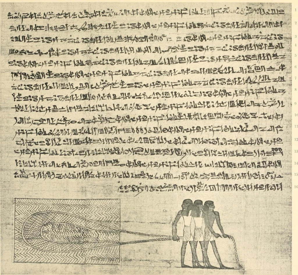 An illustration from Papyrus funéraires de la XXIe dynastie, 1914, leaf 108
