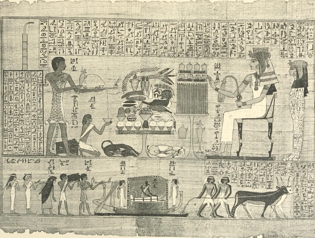 An illustration from Papyrus funéraires de la XXIe dynastie, 1914, leaf 54