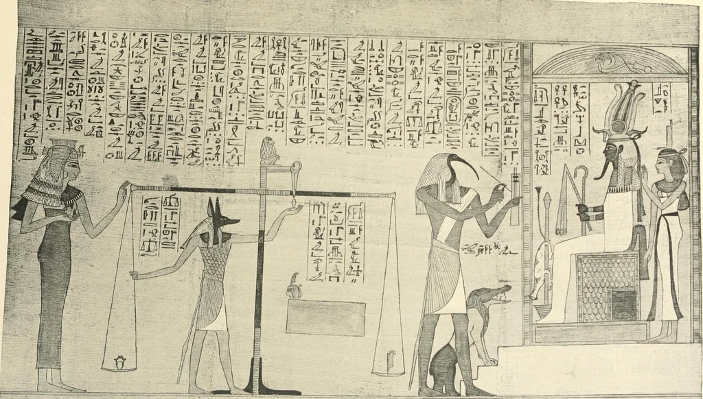 An illustration from Papyrus funéraires de la XXIe dynastie, 1914, leaf 70