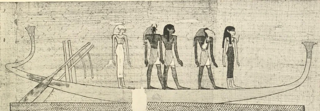 An illustration from Papyrus funéraires de la XXIe dynastie, 1914, leaf 86