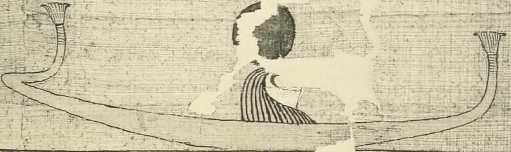 An illustration from Papyrus funéraires de la XXIe dynastie, 1914, leaf 86