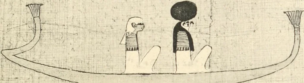 An illustration from Papyrus funéraires de la XXIe dynastie, 1914, leaf 88