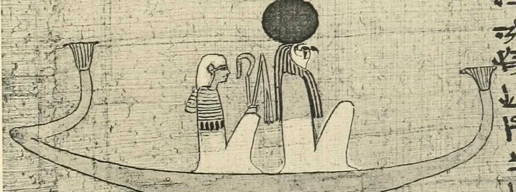 An illustration from Papyrus funéraires de la XXIe dynastie, 1914, leaf 98