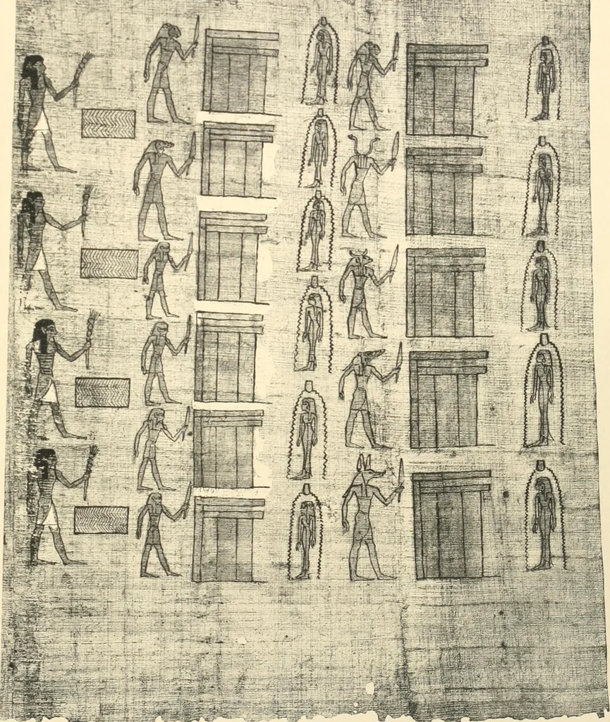 An illustration from Papyrus funéraires de la XXIe dynastie, 1914, leaf 110