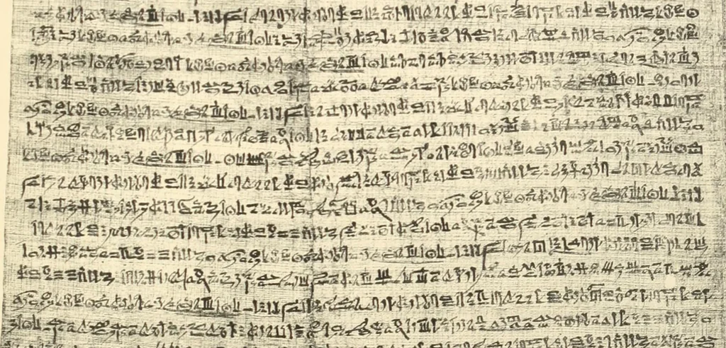 An illustration from Papyrus funéraires de la XXIe dynastie, 1914, leaf 112