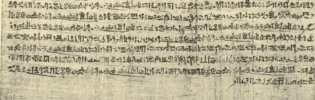 An illustration from Papyrus funéraires de la XXIe dynastie, 1914, leaf 120