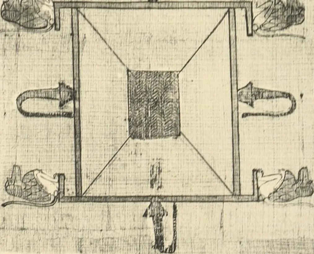 An illustration from Papyrus funéraires de la XXIe dynastie, 1914, leaf 128