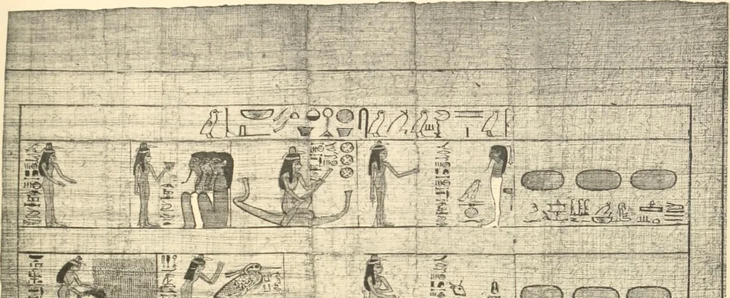 An illustration from Papyrus funéraires de la XXIe dynastie, 1914, leaf 148