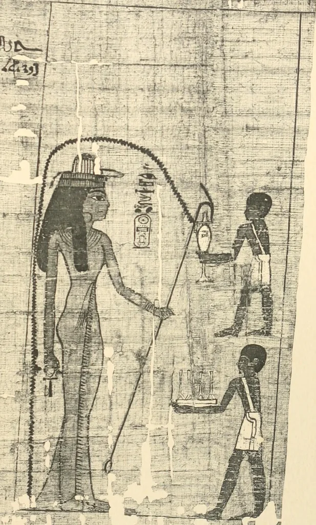 An illustration from Papyrus funéraires de la XXIe dynastie, 1914, leaf 150