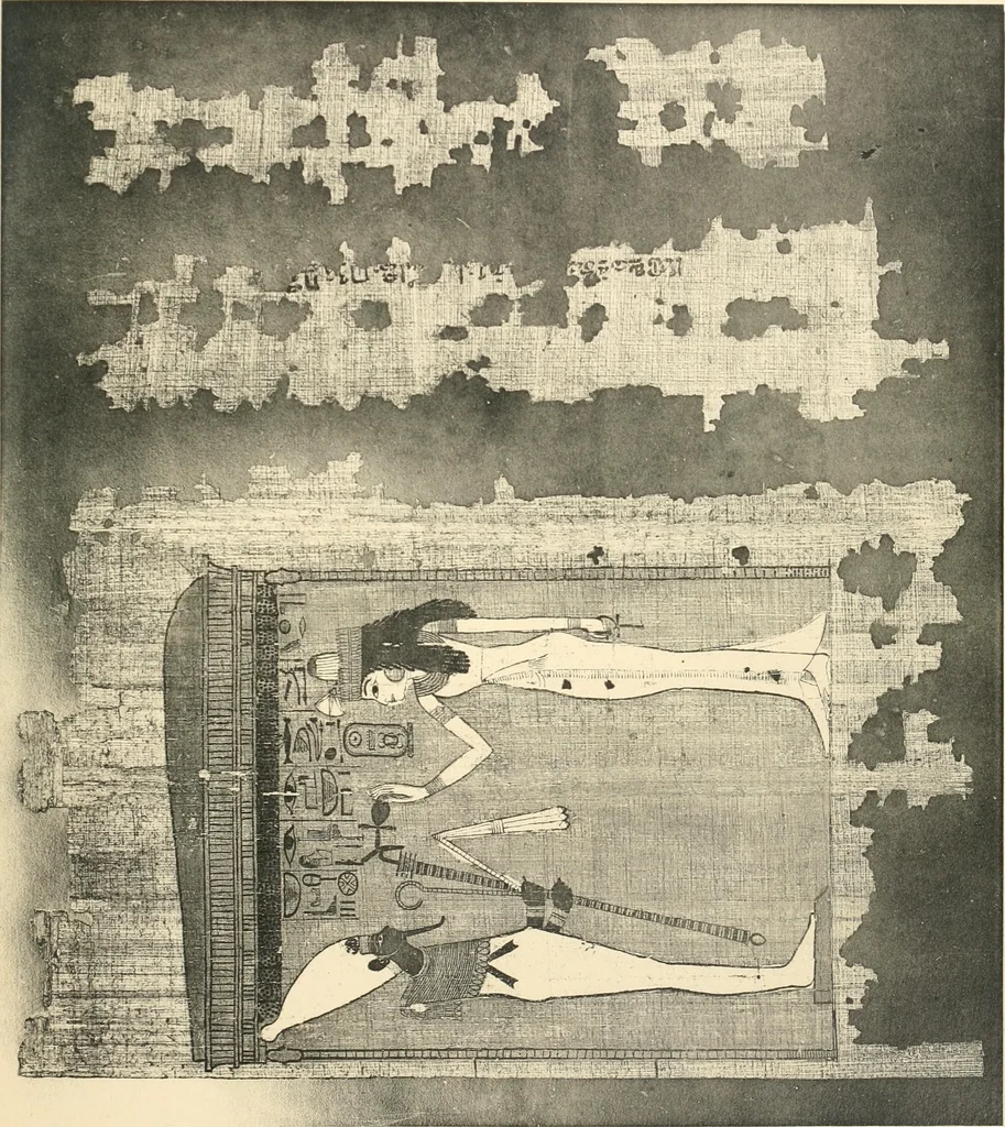 An illustration from Papyrus funéraires de la XXIe dynastie, 1914, leaf 22