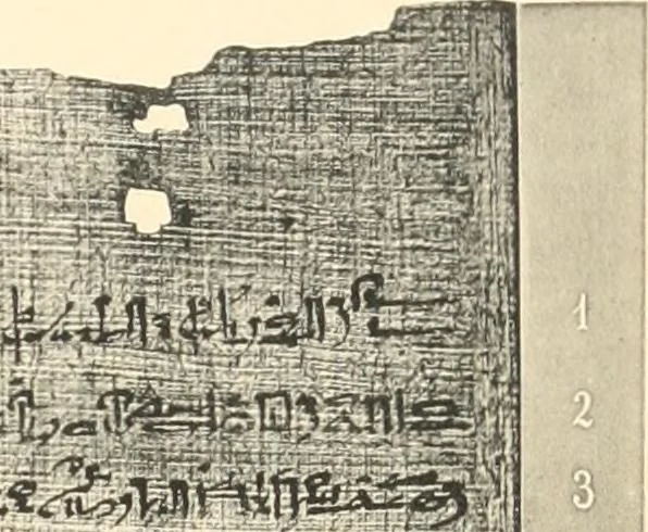 An illustration from Papyrus funéraires de la XXIe dynastie, 1914, leaf 24