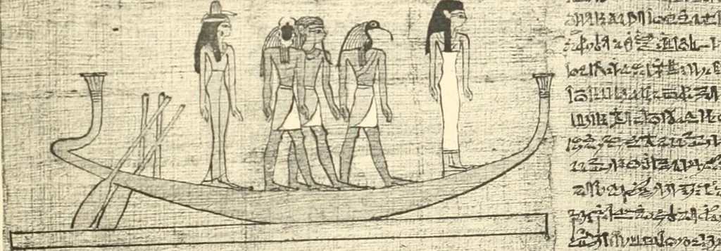 An illustration from Papyrus funéraires de la XXIe dynastie, 1914, leaf 62