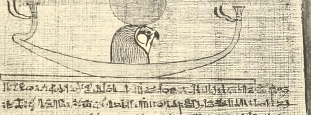 An illustration from Papyrus funéraires de la XXIe dynastie, 1914, leaf 64