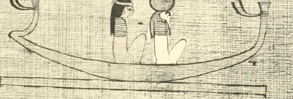 An illustration from Papyrus funéraires de la XXIe dynastie, 1914, leaf 64