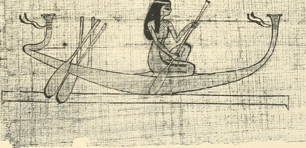 An illustration from Papyrus funéraires de la XXIe dynastie, 1914, leaf 64