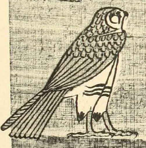 An illustration from Papyrus funéraires de la XXIe dynastie, 1914, leaf 70