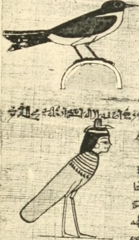 An illustration from Papyrus funéraires de la XXIe dynastie, 1914, leaf 72