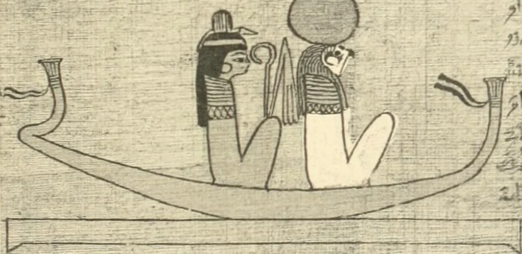 An illustration from Papyrus funéraires de la XXIe dynastie, 1914, leaf 78