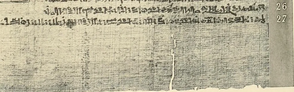 An illustration from Papyrus funéraires de la XXIe dynastie, 1914, leaf 80