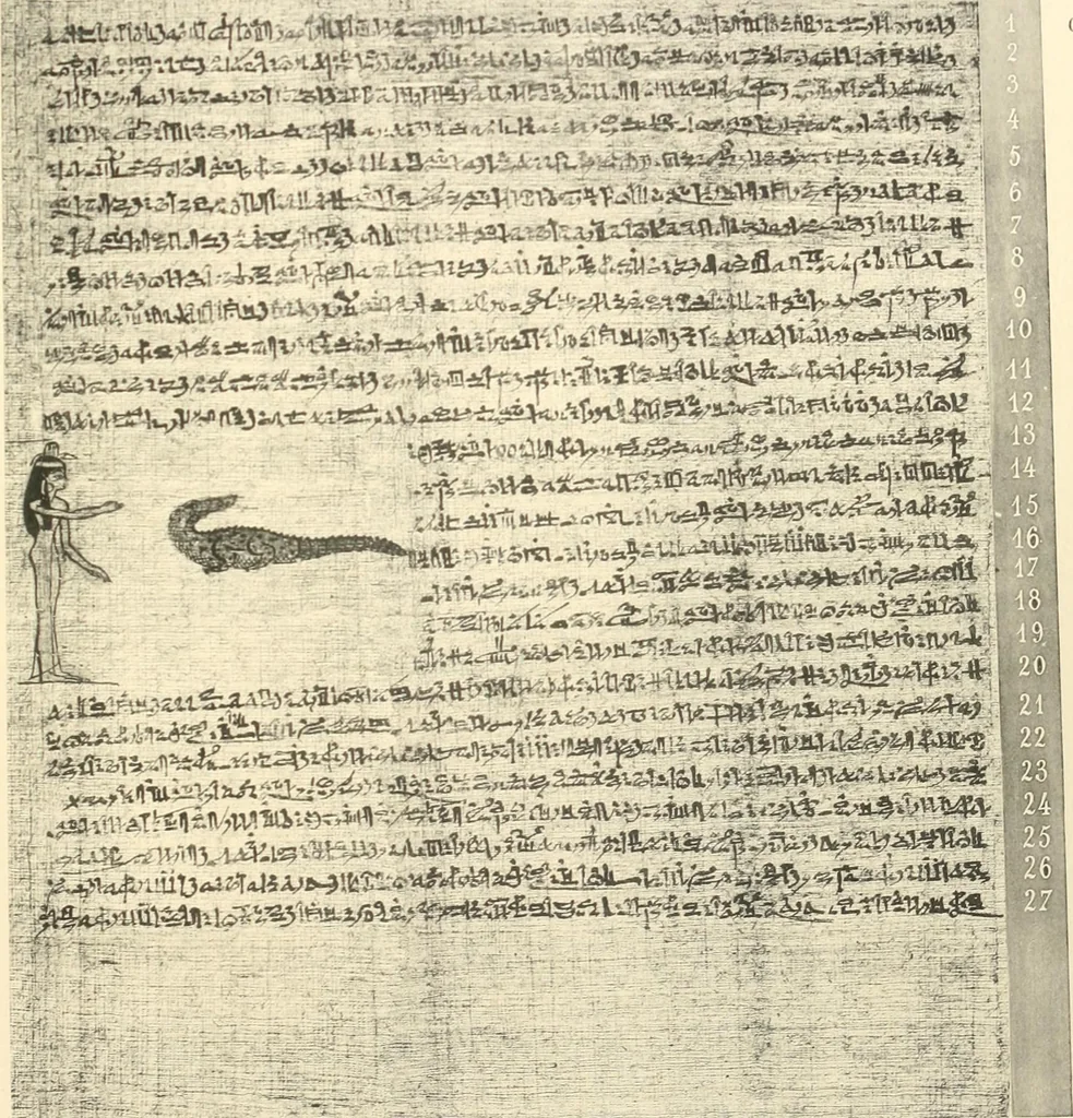 An illustration from Papyrus funéraires de la XXIe dynastie, 1914, leaf 82