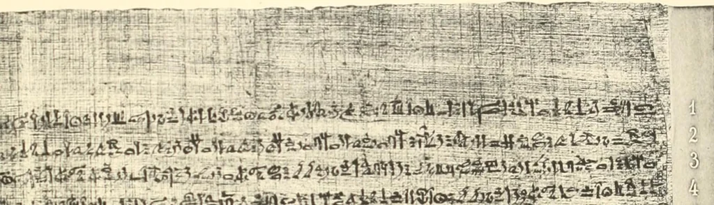 An illustration from Papyrus funéraires de la XXIe dynastie, 1914, leaf 90