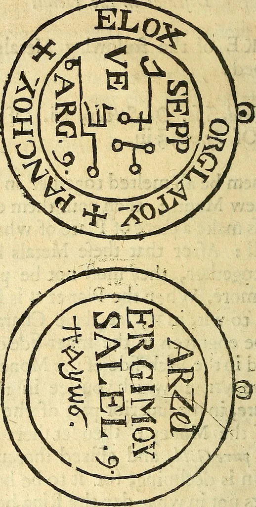 An illustration from Paracelsvs of the supreme mysteries of nature. : Of the spirits of the planets. of occult philosophy. The magical, sympathetical, and antipathetical cure of wounds and diseases. The mysteries of the twelve signs of the zodiack., 1656, leaf 129