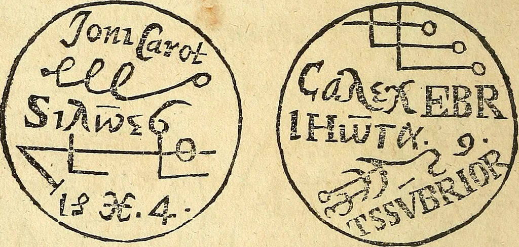 An illustration from Paracelsvs of the supreme mysteries of nature. : Of the spirits of the planets. of occult philosophy. The magical, sympathetical, and antipathetical cure of wounds and diseases. The mysteries of the twelve signs of the zodiack., 1656, leaf 173