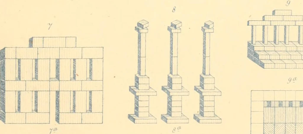 An illustration from The paradise of childhood: a manual for self-instruction in Friedrich Froebel's educational principles, and a practical guide to kinder-gartners, 1869, leaf 118