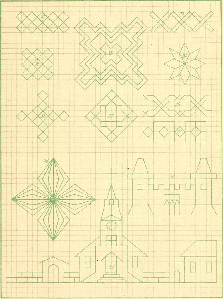 An illustration from The paradise of childhood: a manual for self-instruction in Friedrich Froebel's educational principles, and a practical guide to kinder-gartners, 1869, leaf 174