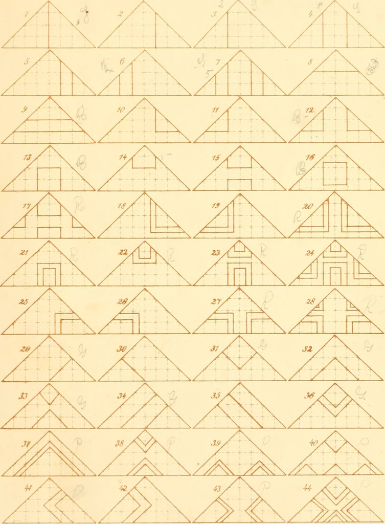 An illustration from The paradise of childhood: a manual for self-instruction in Friedrich Froebel's educational principles, and a practical guide to kinder-gartners, 1869, leaf 186