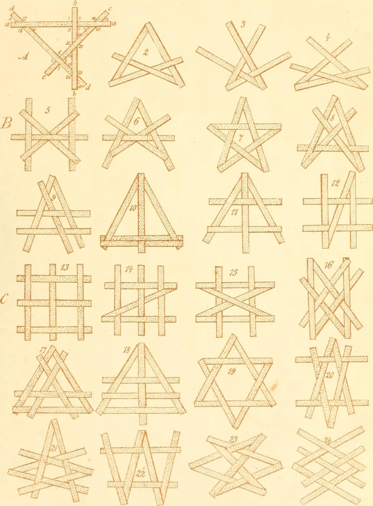 An illustration from The paradise of childhood: a manual for self-instruction in Friedrich Froebel's educational principles, and a practical guide to kinder-gartners, 1869, leaf 214