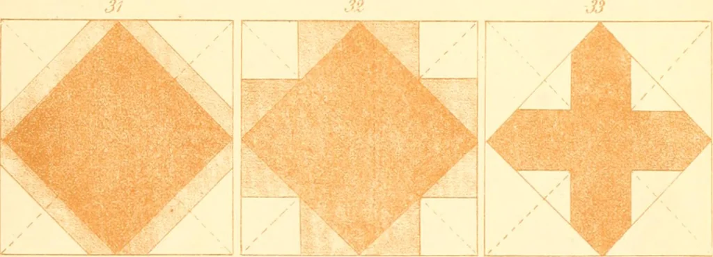 An illustration from The paradise of childhood: a manual for self-instruction in Friedrich Froebel's educational principles, and a practical guide to kinder-gartners, 1869, leaf 226