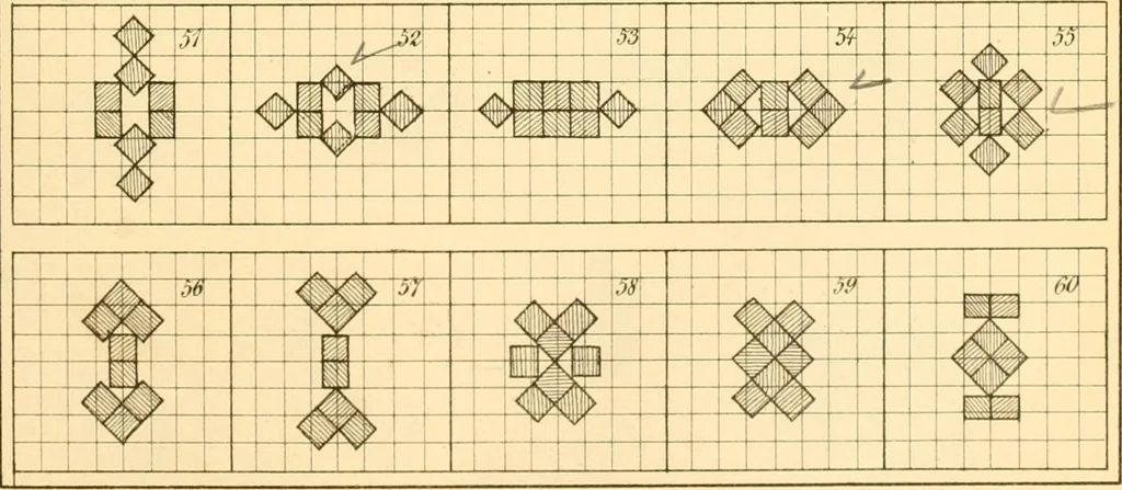 An illustration from The paradise of childhood: a manual for self-instruction in Friedrich Froebel's educational principles, and a practical guide to kinder-gartners, 1869, leaf 94