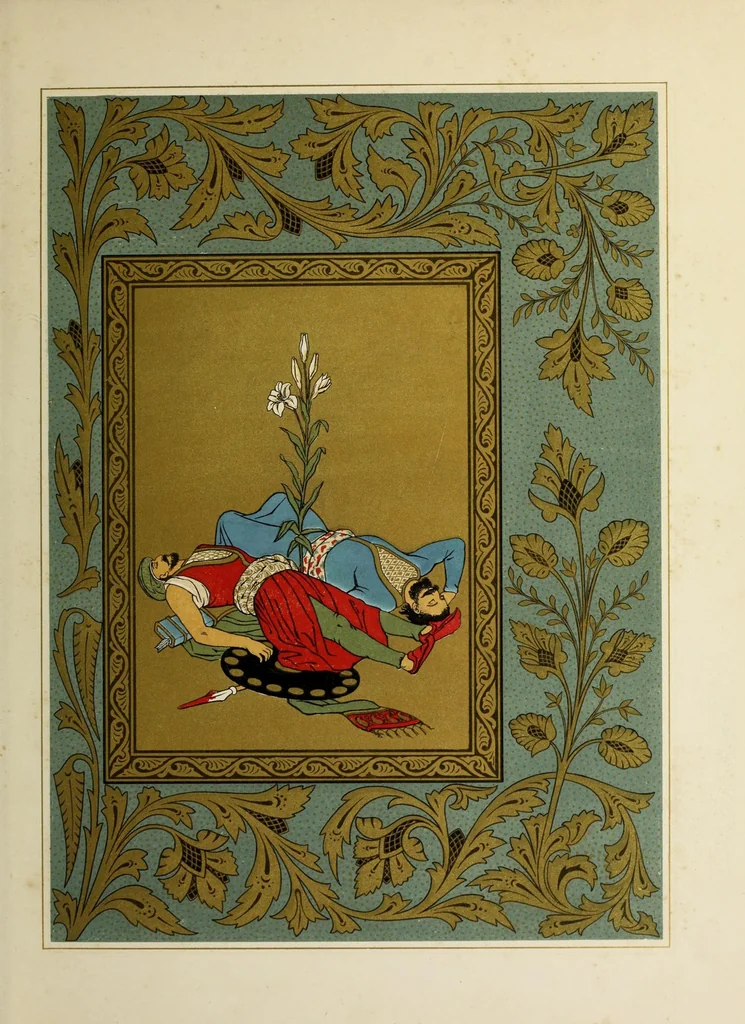 An illustration from Paradise and the Peri, 1860, leaf 21
