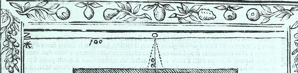 An illustration from Paradossi per pratticare la prospettiva senza saperla, fiori, per facilitare l'intelligenza, frvtti, per non operare alla cieca : cognitioni necessarie a pittori, scultori, architetti, ed à qualunque si diletta di disegno, 1672, leaf 122
