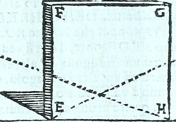 An illustration from Paradossi per pratticare la prospettiva senza saperla, fiori, per facilitare l'intelligenza, frvtti, per non operare alla cieca : cognitioni necessarie a pittori, scultori, architetti, ed à qualunque si diletta di disegno, 1672, leaf 26