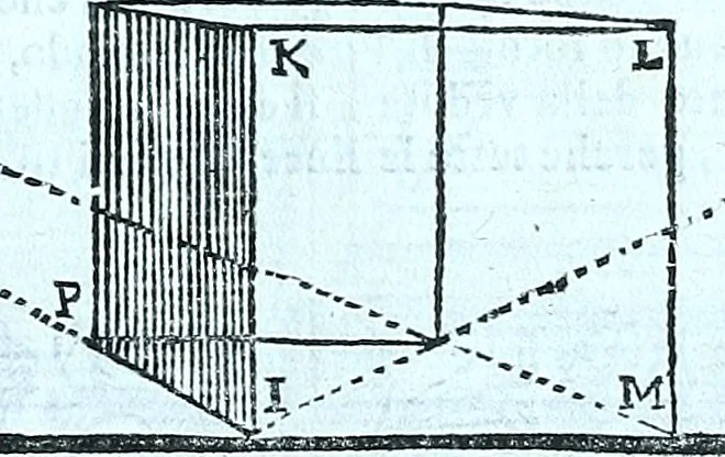An illustration from Paradossi per pratticare la prospettiva senza saperla, fiori, per facilitare l'intelligenza, frvtti, per non operare alla cieca : cognitioni necessarie a pittori, scultori, architetti, ed à qualunque si diletta di disegno, 1672, leaf 26