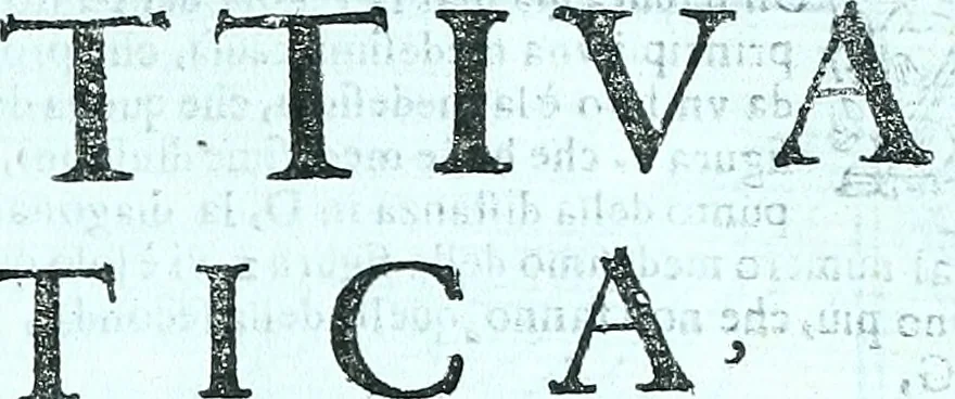 An illustration from Paradossi per pratticare la prospettiva senza saperla, fiori, per facilitare l'intelligenza, frvtti, per non operare alla cieca : cognitioni necessarie a pittori, scultori, architetti, ed à qualunque si diletta di disegno, 1672, leaf 60