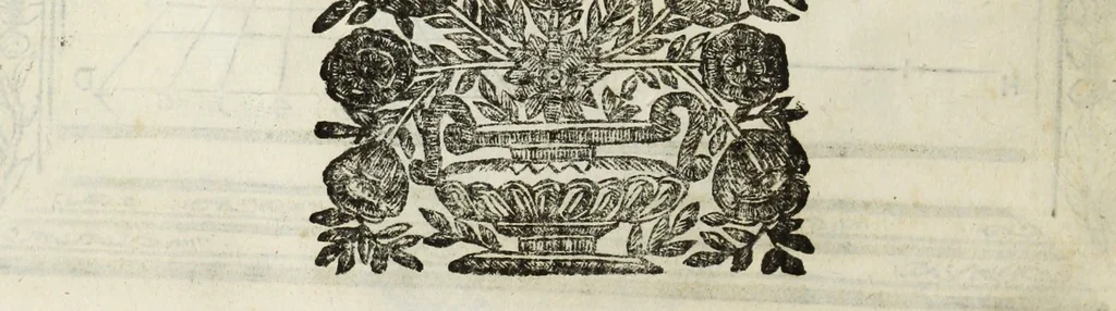 An illustration from Paradossi per pratticare la prospettiua senza saperla, fiori, per facilitare l'intelligenza, frutti, per non operare alla cieca : cognitioni necessarie à pittori, scultori, architetti, ed à qualunque si diletta di disegno, 1683, leaf 19