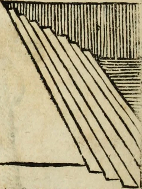 An illustration from Paradossi per pratticare la prospettiua senza saperla, fiori, per facilitare l'intelligenza, frutti, per non operare alla cieca : cognitioni necessarie à pittori, scultori, architetti, ed à qualunque si diletta di disegno, 1683, leaf 5